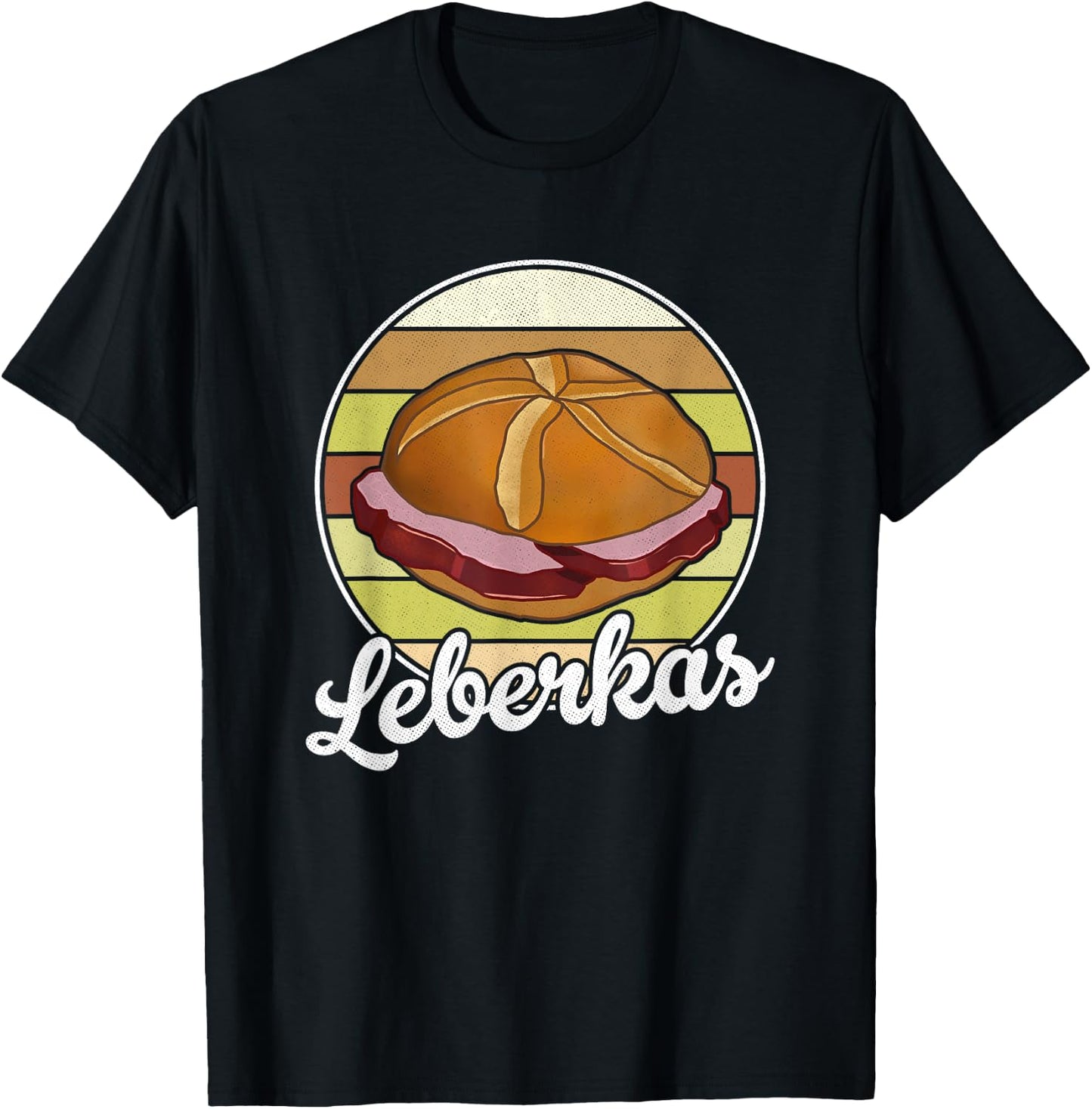 Leberkas Liver Cheese Meat Cheese Liver Chamber Bavaria T-Shirt - T-Shirt | Black