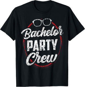Bachelor Party Crew Team Bride Groom T-Shirt - T-Shirt | Black