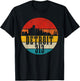 Detroit Skyline 313 Michigan Vintage Retro T-Shirt - T-Shirt | Black