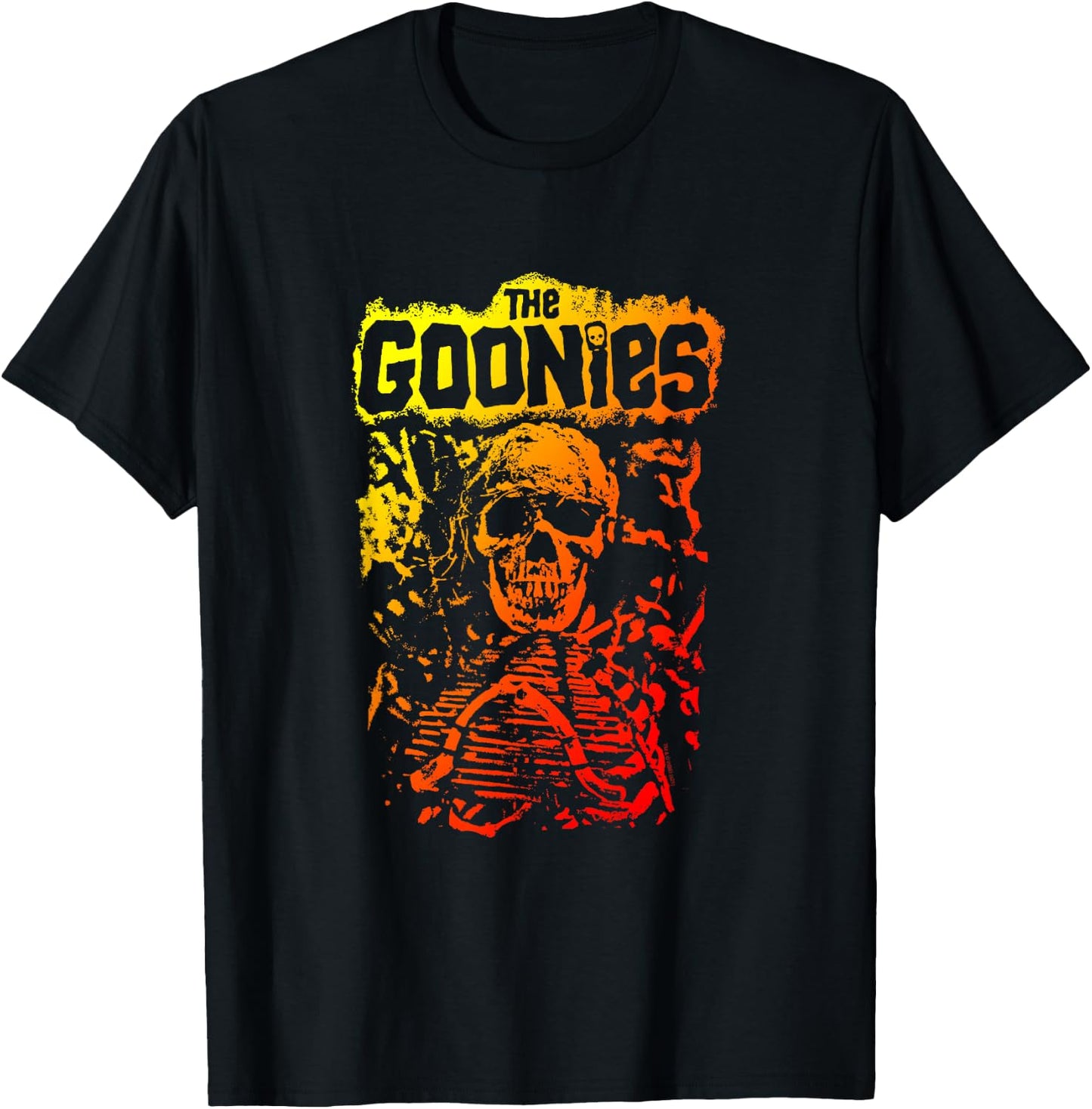 The Goonies Skeleton and Logo T-Shirt - T-Shirt | Black