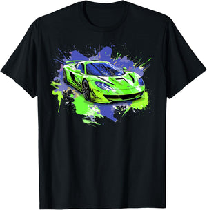 Exotic Concept Supercar Sports Car Luxury Hypercar Graphic T-Shirt - T-Shirt | Black