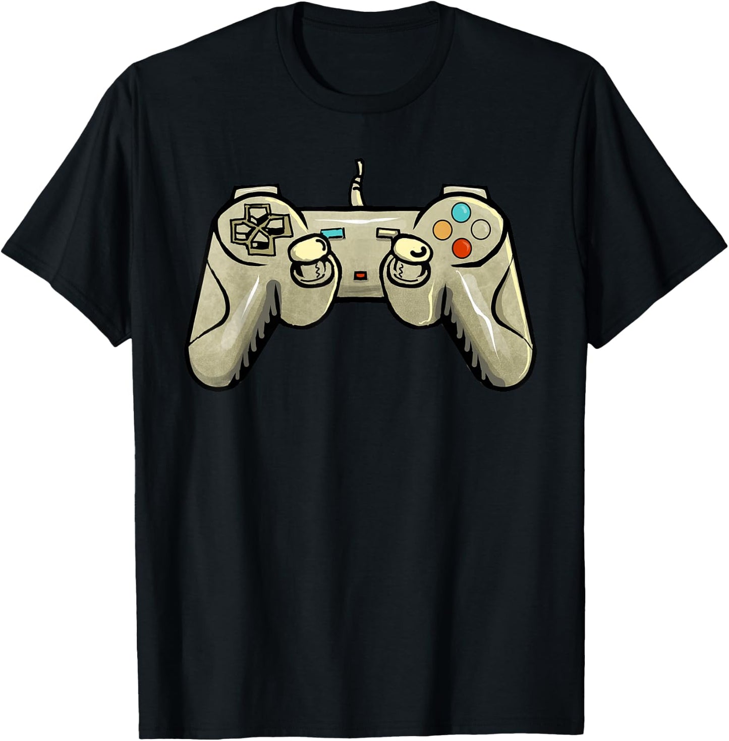 Funny Game Controller Video Gamer Gaming Techy Nerd Gifts T-Shirt - T-Shirt | Black