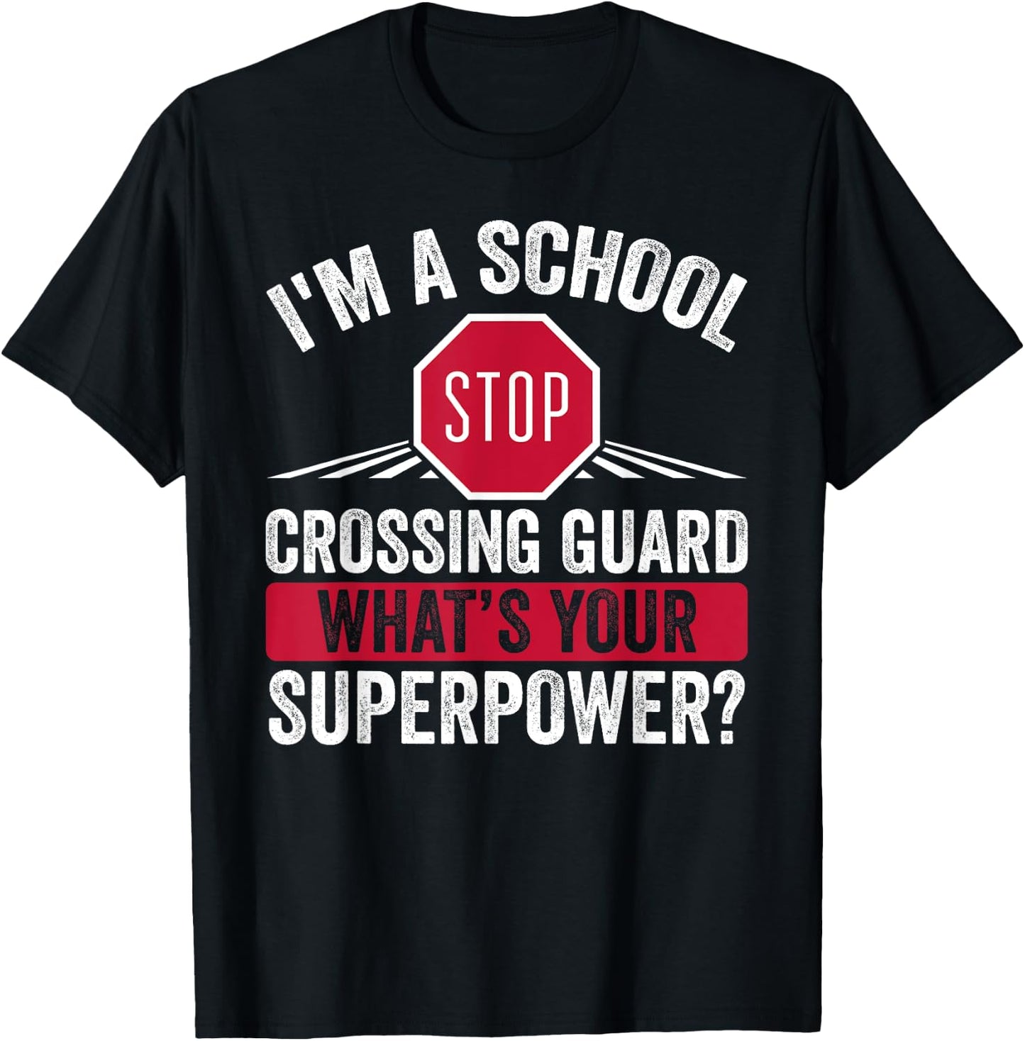 School Crossing Guard – Kids Crossing Guard Traffic Manager T-Shirt - T-Shirt | Black