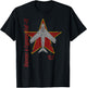 MiG-17 Fresco Soviet Cold War Jet Airplane Vintage Cyrillic T-Shirt - T-Shirt | Black