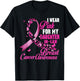 I Wear Pink For My Daughter In Law Breast Cancer Awareness T-Shirt - T-Shirt | Black