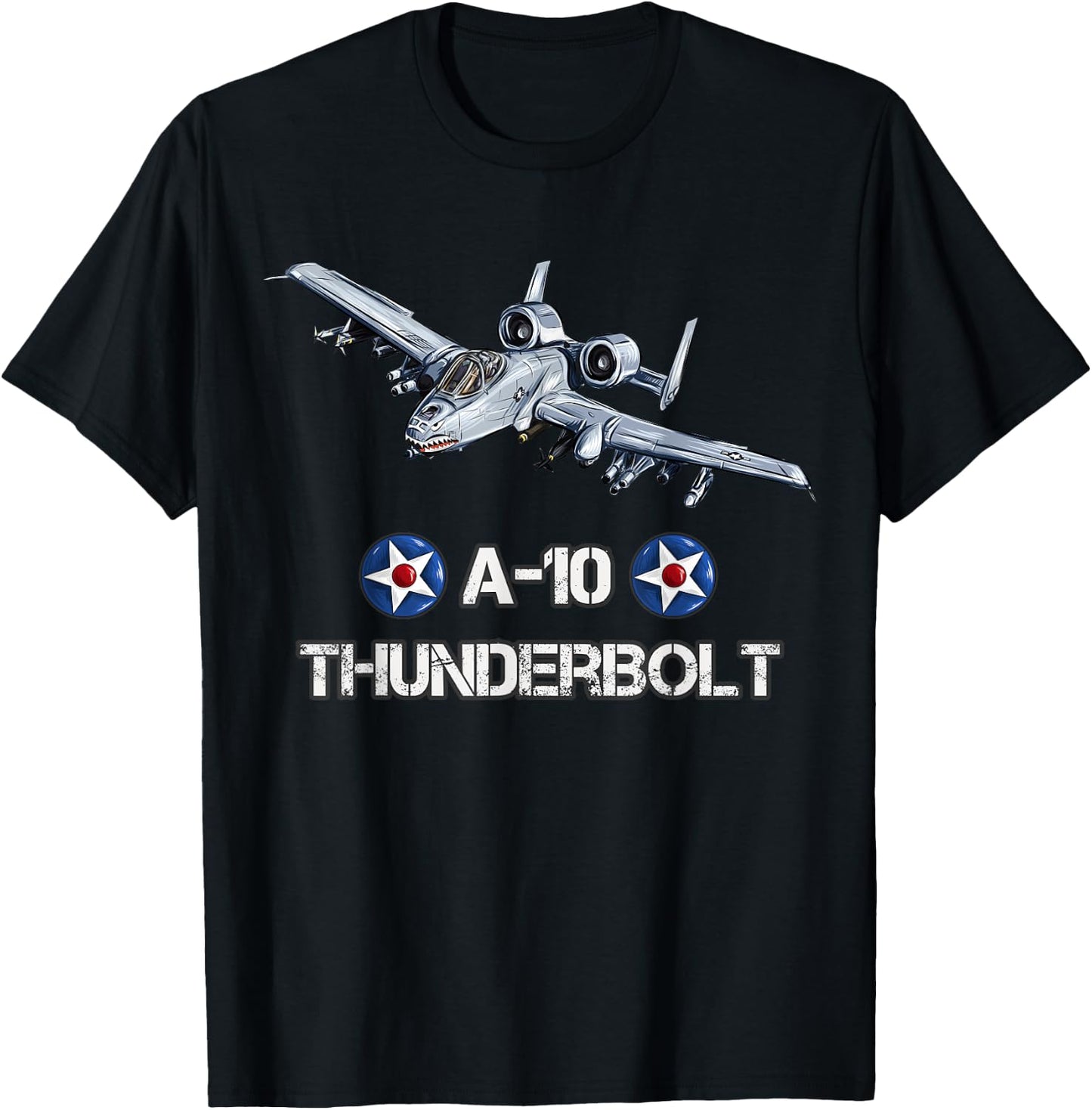 A-10 Warthog Military Aviation A-10 Thunderbolt T-Shirt - T-Shirt | Black