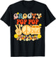 Groovy Pop Pop Retro Matching Family Baby Shower Father's Da T-Shirt - T-Shirt | Black