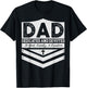 Military Dad Veteran Police DAD Dedicated And Devoted T-Shirt - T-Shirt | Black