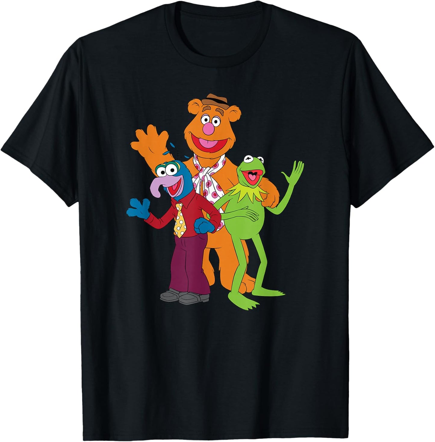 The Muppets - Kermit Fozzie Gonzo Trio T-Shirt - T-Shirt | Black