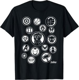 Marvel Avengers Infinity War Tonal Hero Icon Graphic T-Shirt - T-Shirt | Black