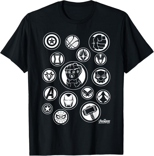 Marvel Avengers Infinity War Tonal Hero Icon Graphic T-Shirt - T-Shirt | Black