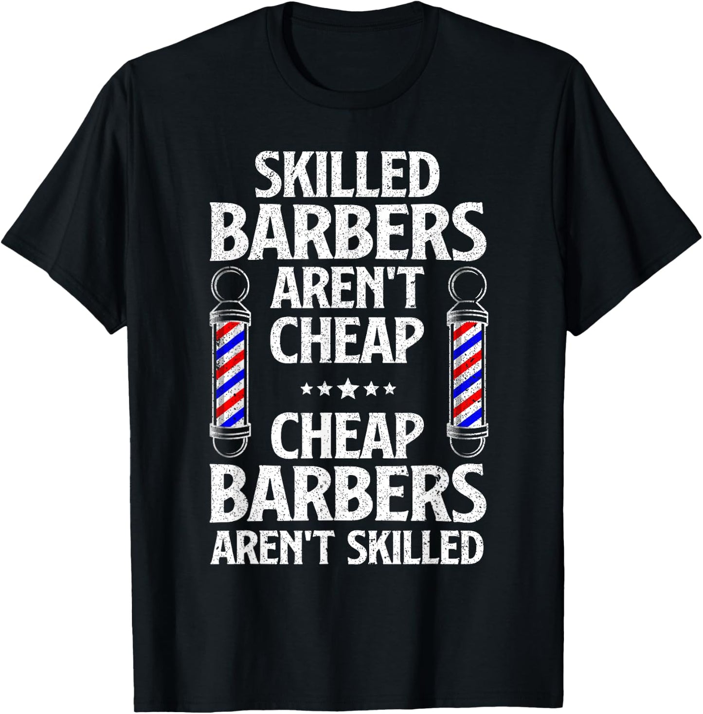 Cute Barber Dad Hairstylist Barbershop Hair Stylist T-Shirt - T-Shirt | Black