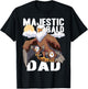 Father's Day Majestic Bald Dad Funny Bald Eagle T-Shirt - T-Shirt | Black