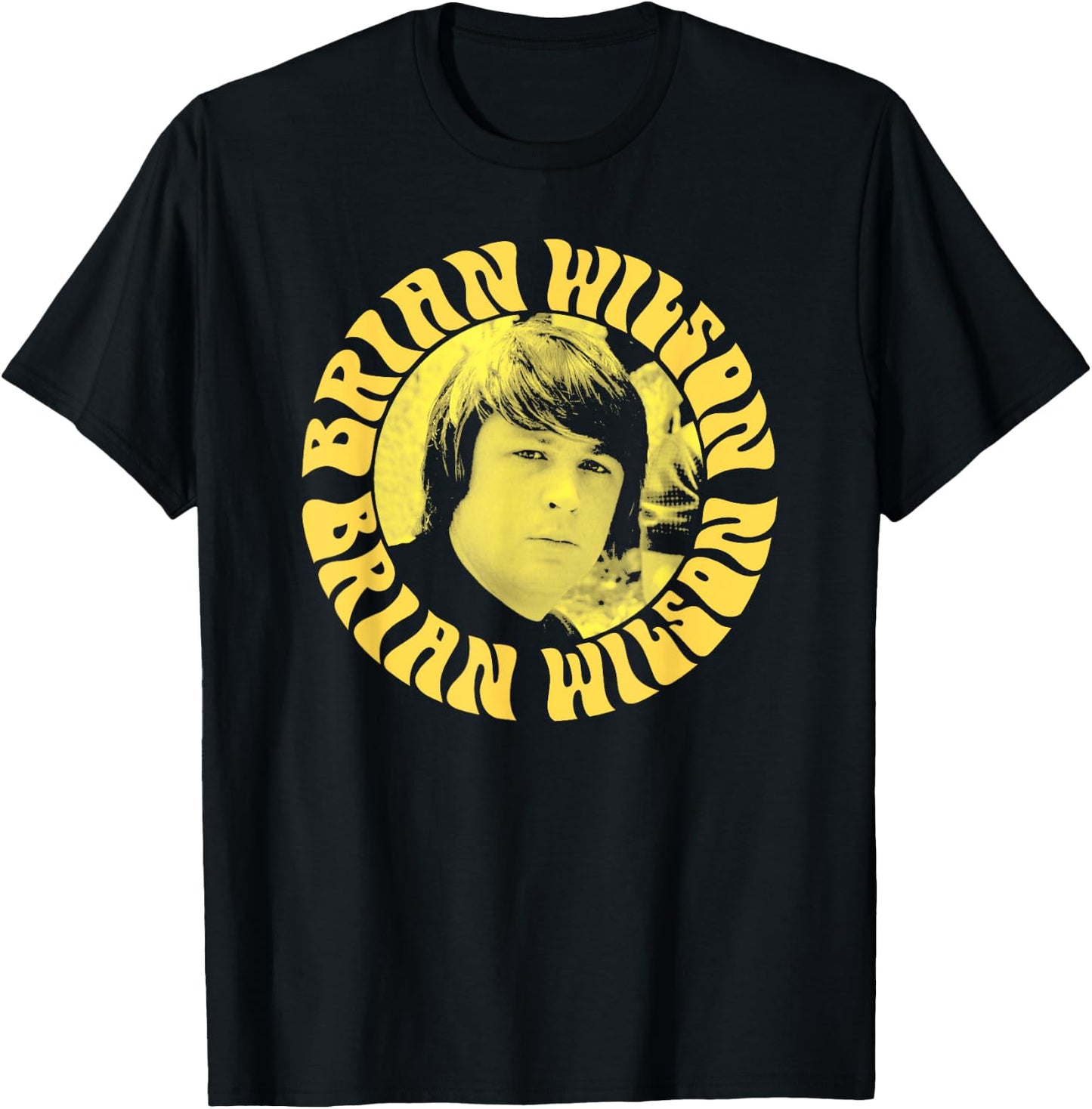 Brian Wilson – Yellow Headshot T-Shirt - T-Shirt | Black
