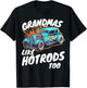 Vintage Hotrod Car Hot rod Grandma Retro T-Shirt - T-Shirt | Black