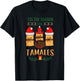 Mexican Santa Claus and xmas or Tis the Season for Tamales T-Shirt - T-Shirt | Black