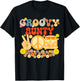 Groovy Aunty Retro Matching Family Baby Shower Mother's Day T-Shirt - T-Shirt | Black