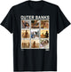 Outer Banks Group Shot Photo Panel Collage T-Shirt - T-Shirt | Black