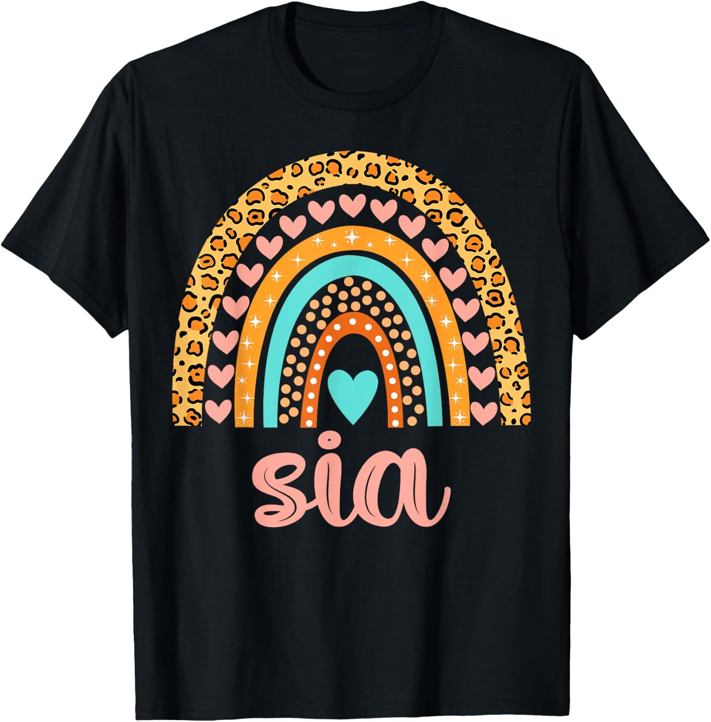 Sia Sia Name Birthday Shirt Gift T-Shirt - T-Shirt | Black