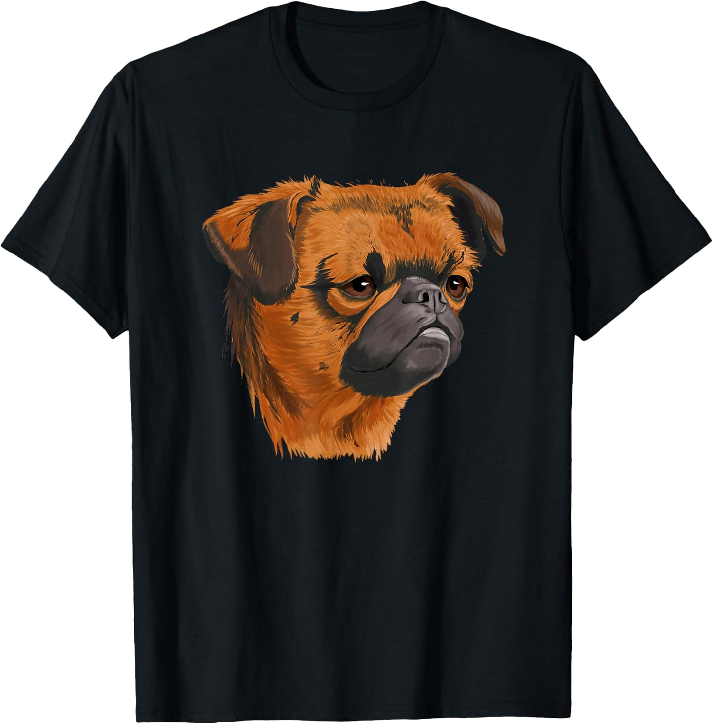 Dog Brussels Griffon Men Women Kids T-Shirt - T-Shirt | Black