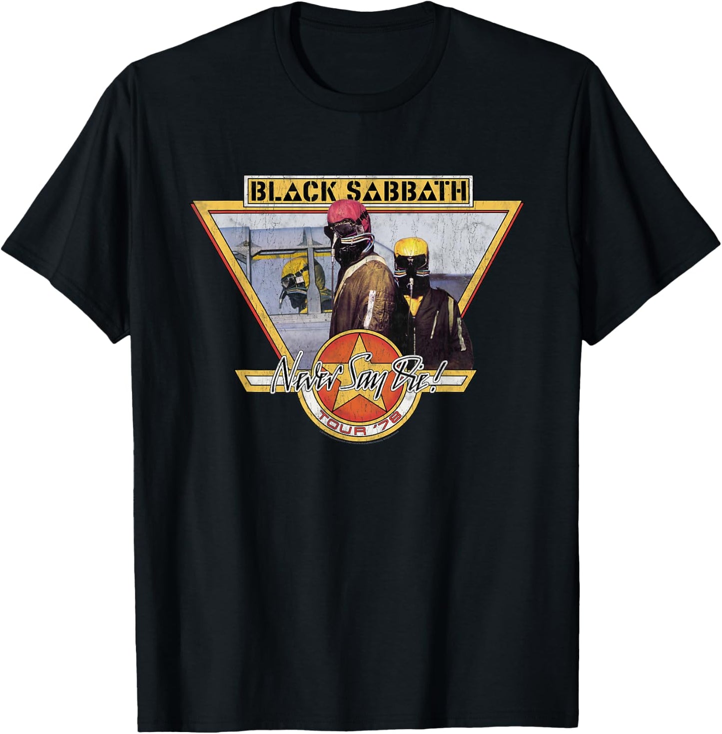 Black Sabbath Official Never Say Die Tour '78 T-Shirt - T-Shirt | Black