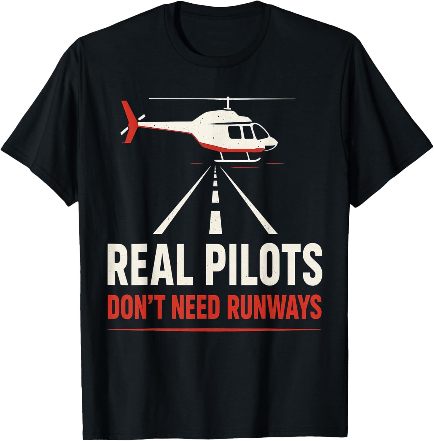 Helicopter Pilot Aviation Funny T-Shirt - T-Shirt | Black