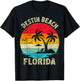 Family Vacation Vintage Retro Florida Destin Beach T-Shirt - T-Shirt | Black