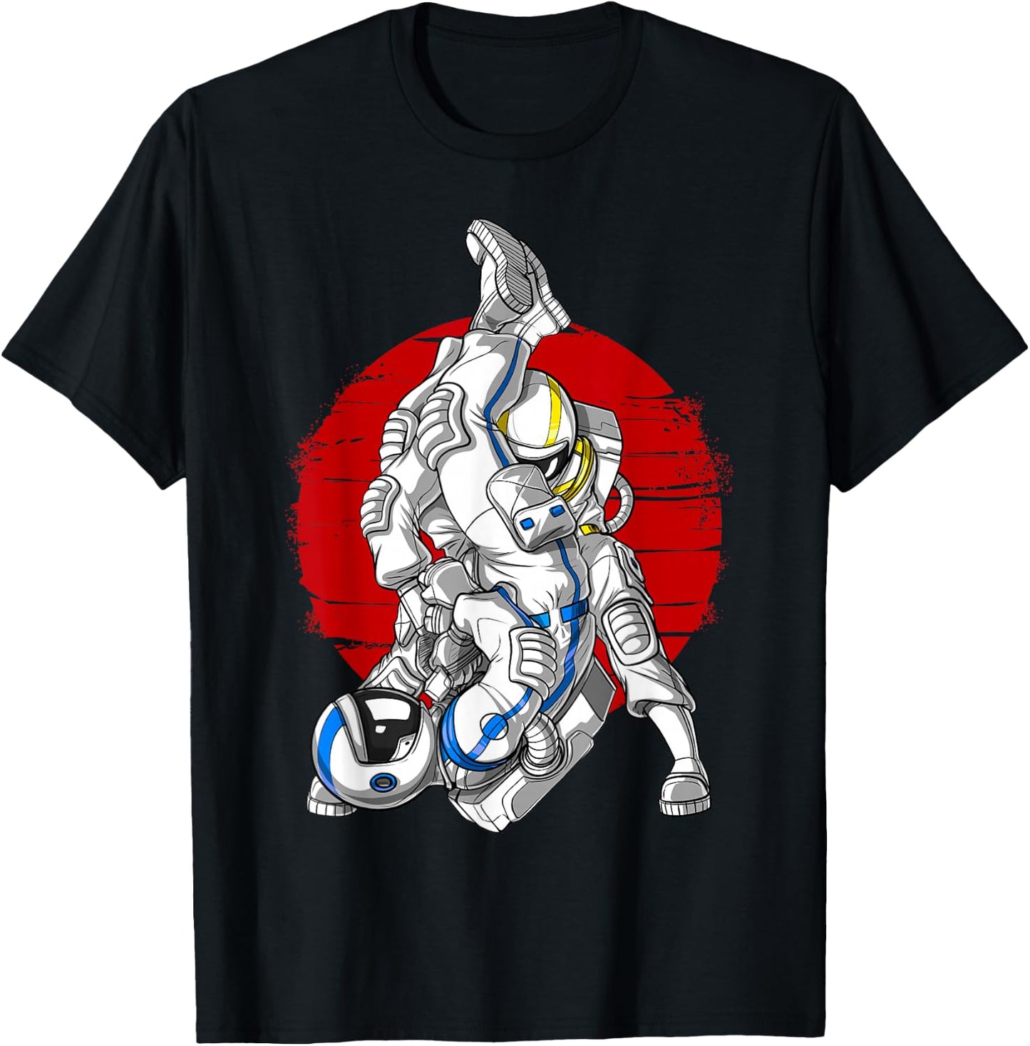 Astronaut Jiu-Jitsu Judo BJJ Martial Arts Ground Fighting T-Shirt - T-Shirt | Black