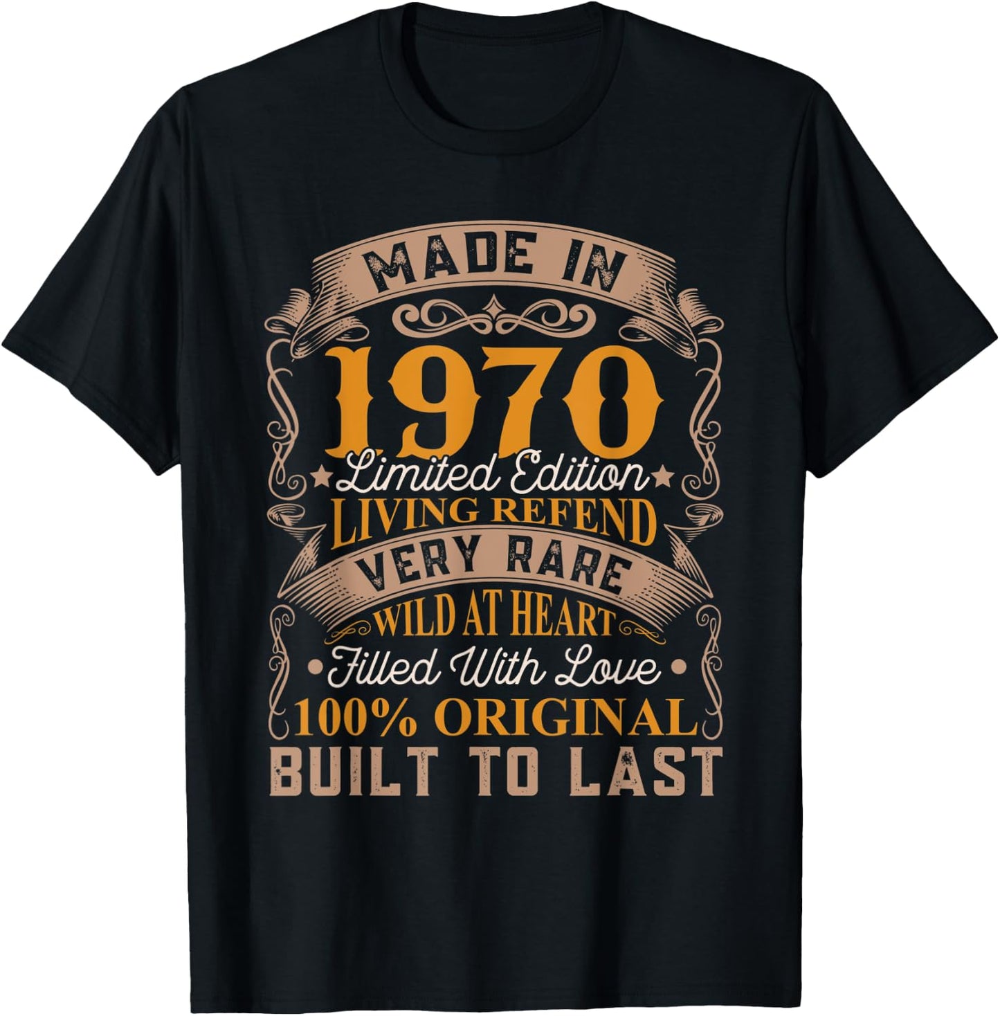 Made In 1970 Limited Edition 52th Birthday Living Legend T-Shirt - T-Shirt | Black