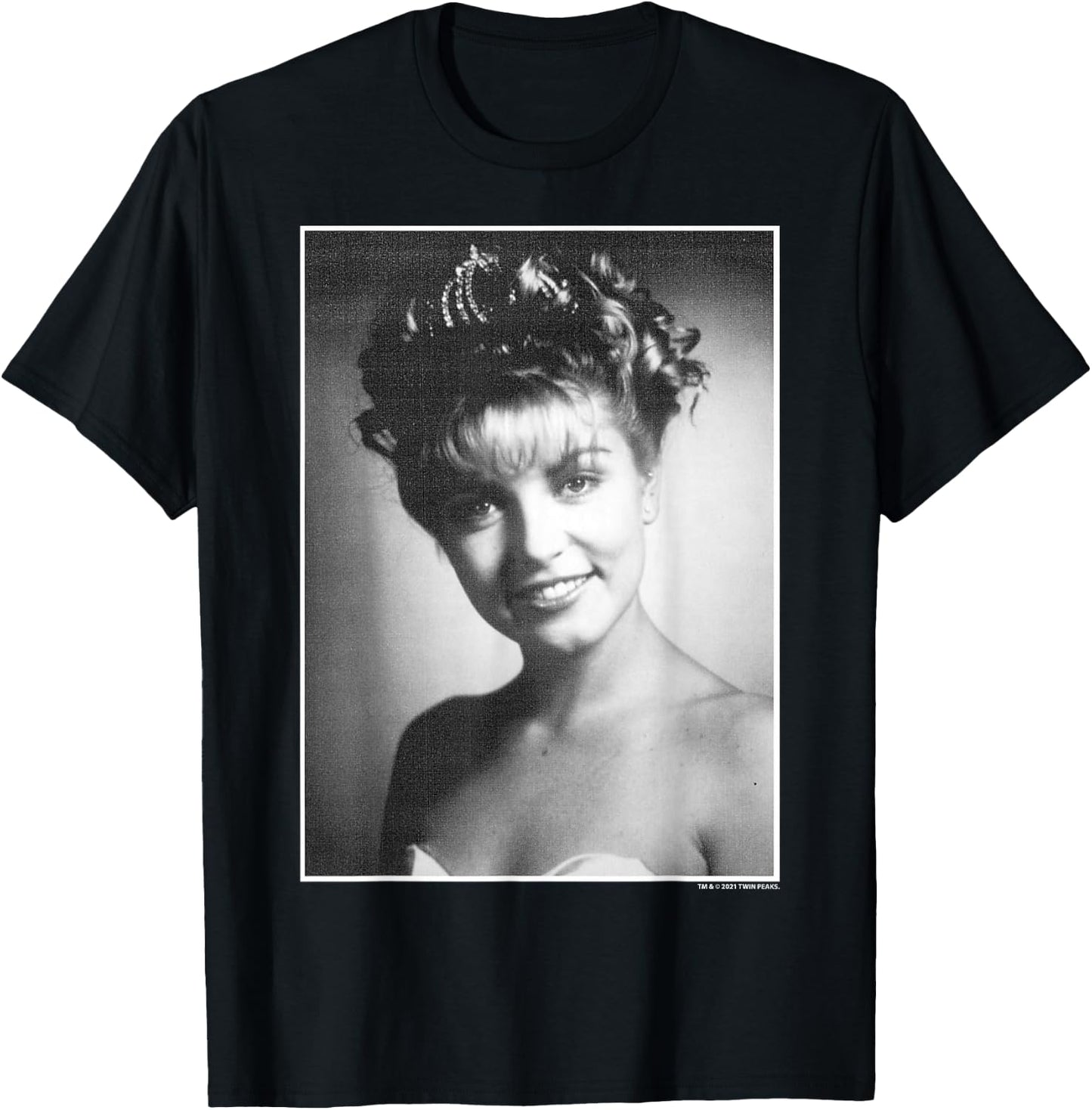 Twin Peaks Laura Palmer Black & White Photo T-Shirt - T-Shirt | Black
