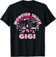 Monster Truck Gigi Matching Family Monster Truck Grandma T-Shirt - T-Shirt | Black