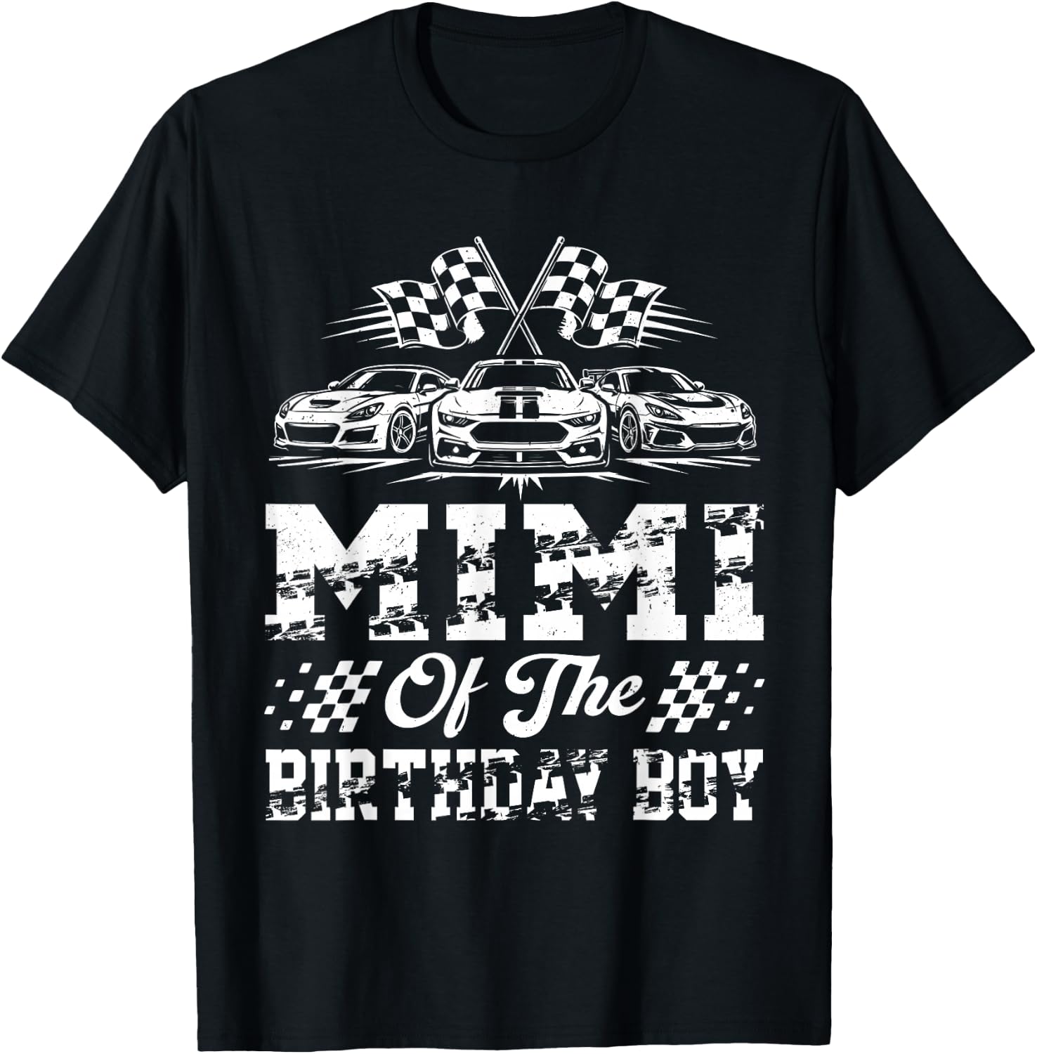 Mimi of The Birthday Boy Racing Family Race Car T-Shirt - T-Shirt | Black