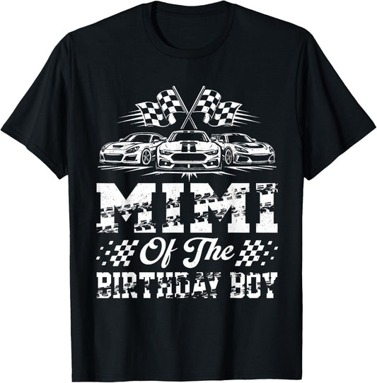 Mimi of The Birthday Boy Racing Family Race Car T-Shirt - T-Shirt | Black
