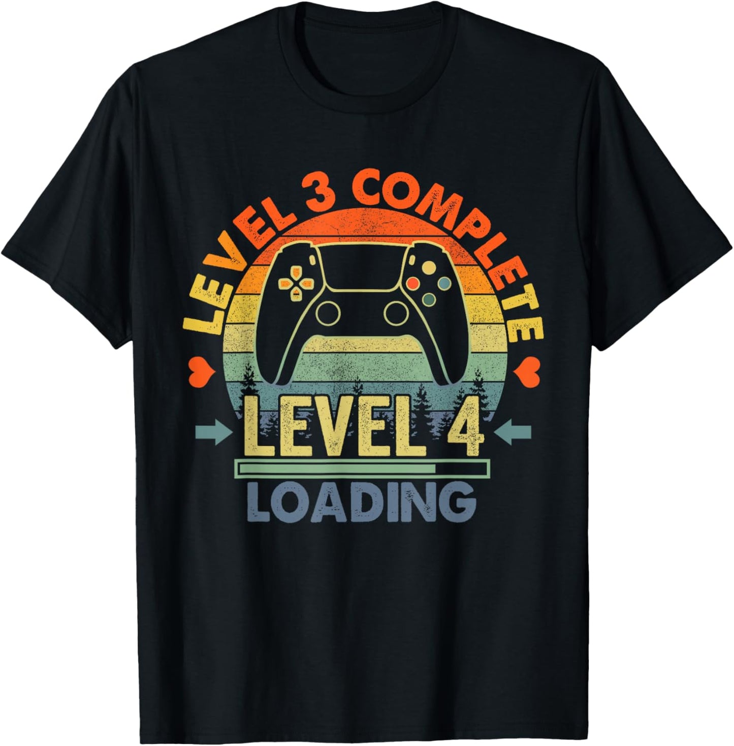Level 3 Complete 3 Anniversary Gift 3rd Wedding Anniversary T-Shirt - T-Shirt | Black