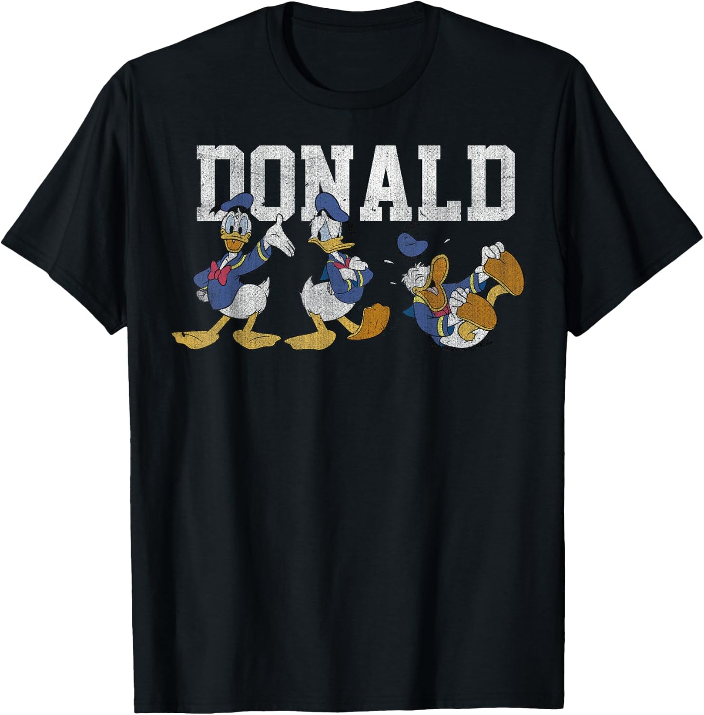 Disney Mickey and Friends Donald Duck Pose Lineup Small T-Shirt - T-Shirt | Black