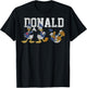 Disney Mickey and Friends Donald Duck Pose Lineup Small T-Shirt - T-Shirt | Black