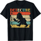 Retro Vintage Daddy Detective sherlock holmes Dad T-Shirt - T-Shirt | Black