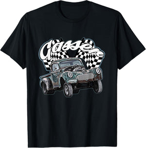 1940s Gasser Truck,Dragster,Dragrace,Rat Rod,rusty pickup,40 T-Shirt - T-Shirt | Black