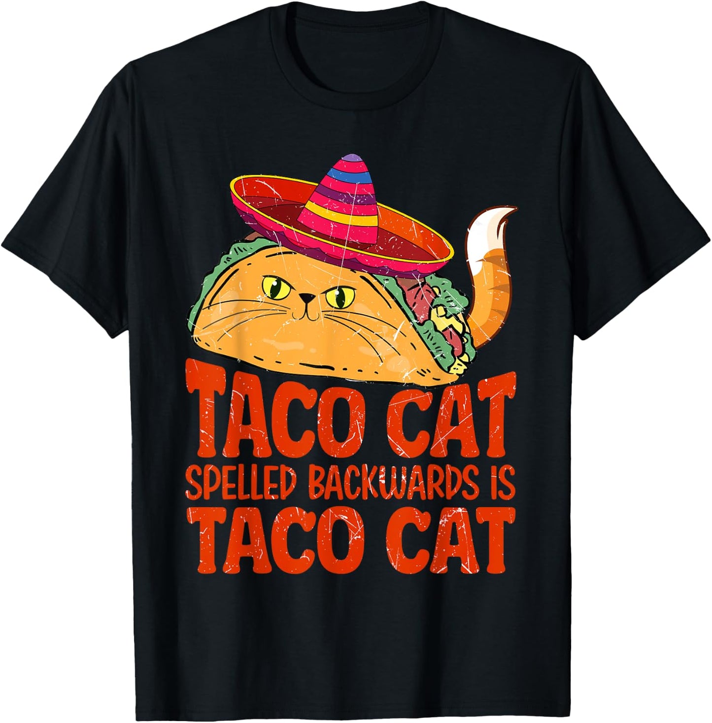 taco cat spelled backwards is taco cat Women T-Shirt - T-Shirt | Black