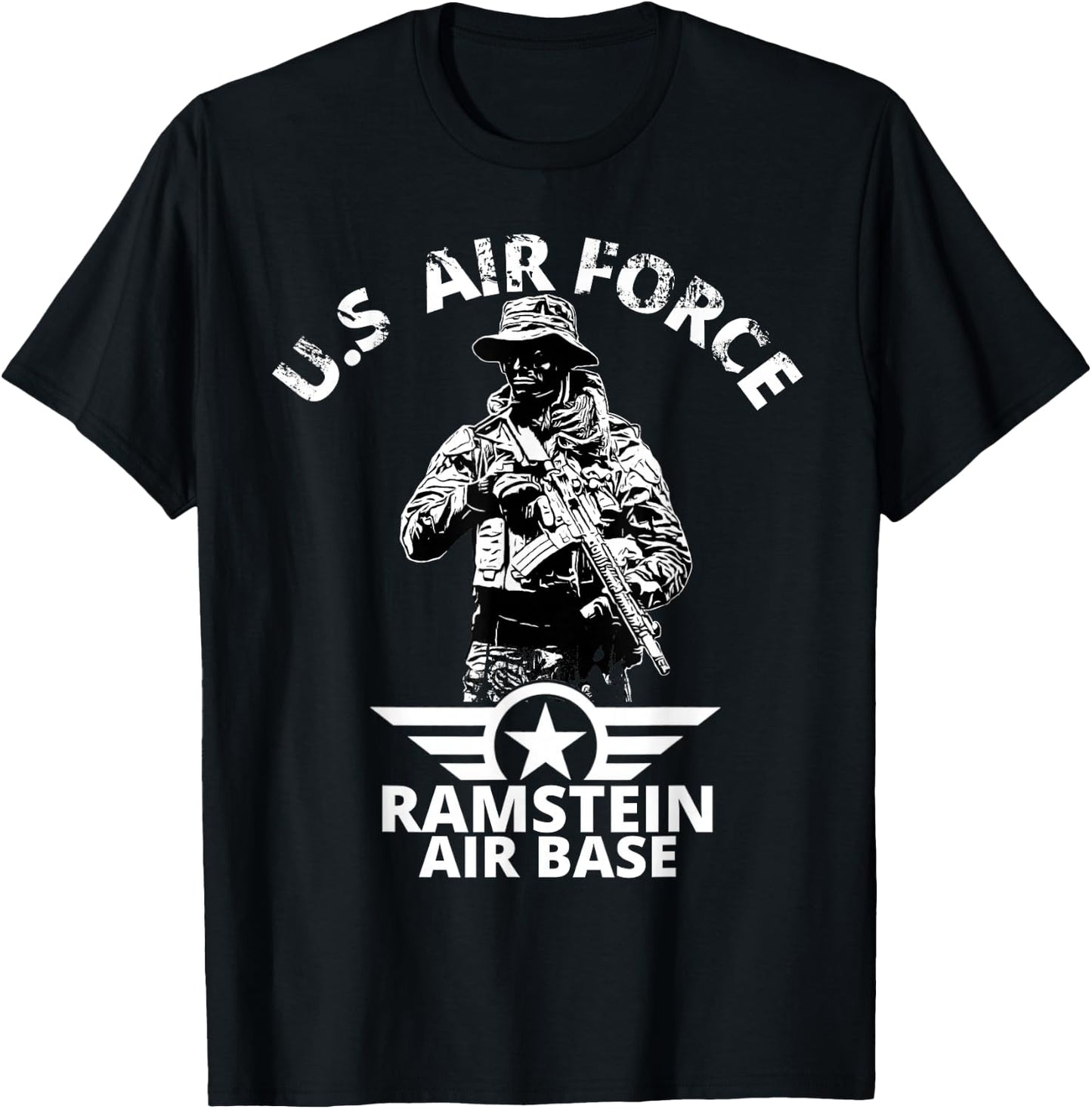 Ramstein Air Base American Army USAF Air Force T-Shirt - T-Shirt | Black