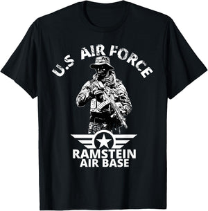 Ramstein Air Base American Army USAF Air Force T-Shirt - T-Shirt | Black