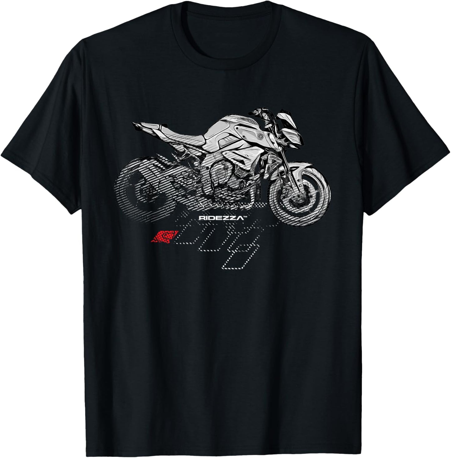 Ridezza SuperGP FZ10 MT10 Motorcyclist T-Shirt - T-Shirt | Black