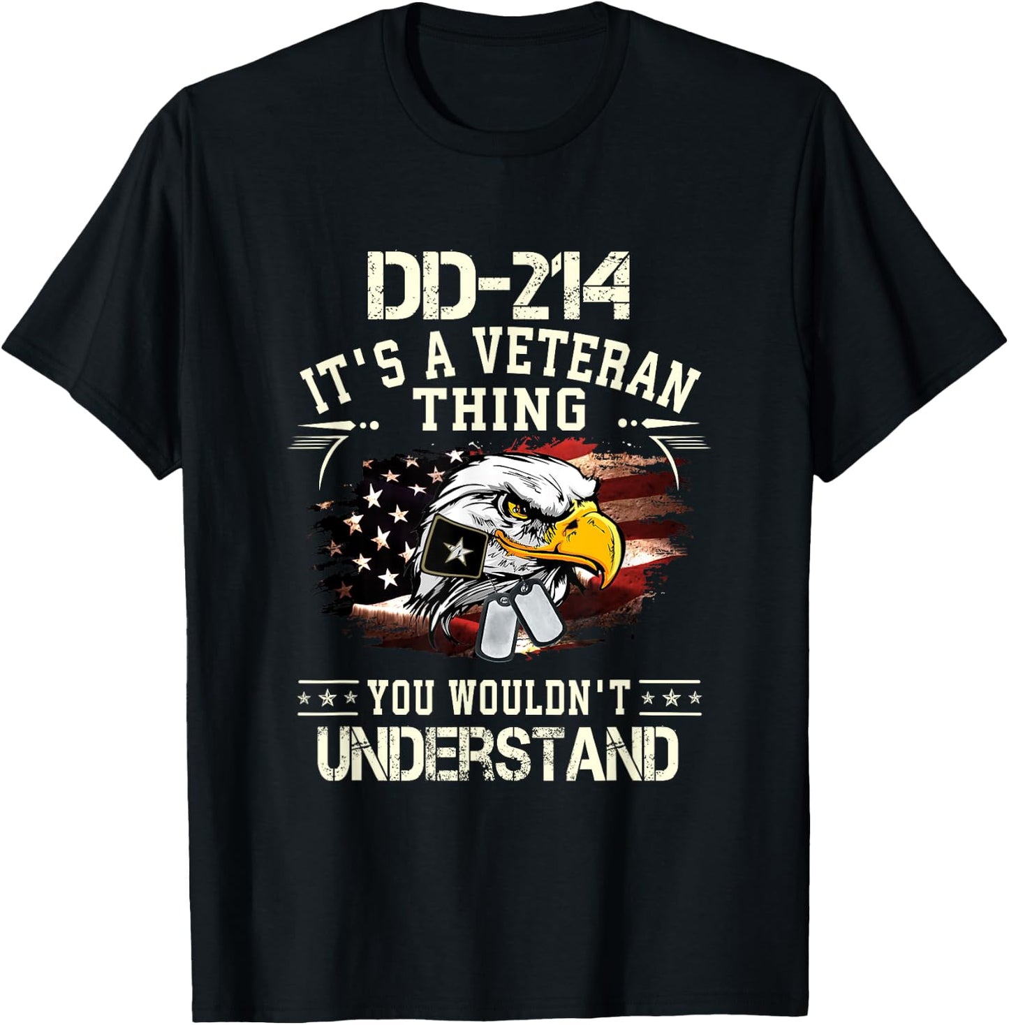 DD-214 It's A Veteran Thing You Wouldn't Understand T-Shirt - T-Shirt | Black