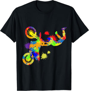 Dirt Bike Rider Motocross Enduro Dirt Biking Boys T-Shirt - T-Shirt | Black