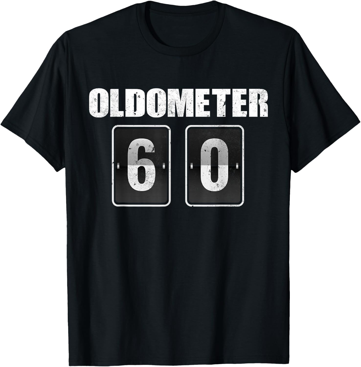Funny 60th Birthday Party 60 yrs Old Joke Odometer Cars T-Shirt - T-Shirt | Black