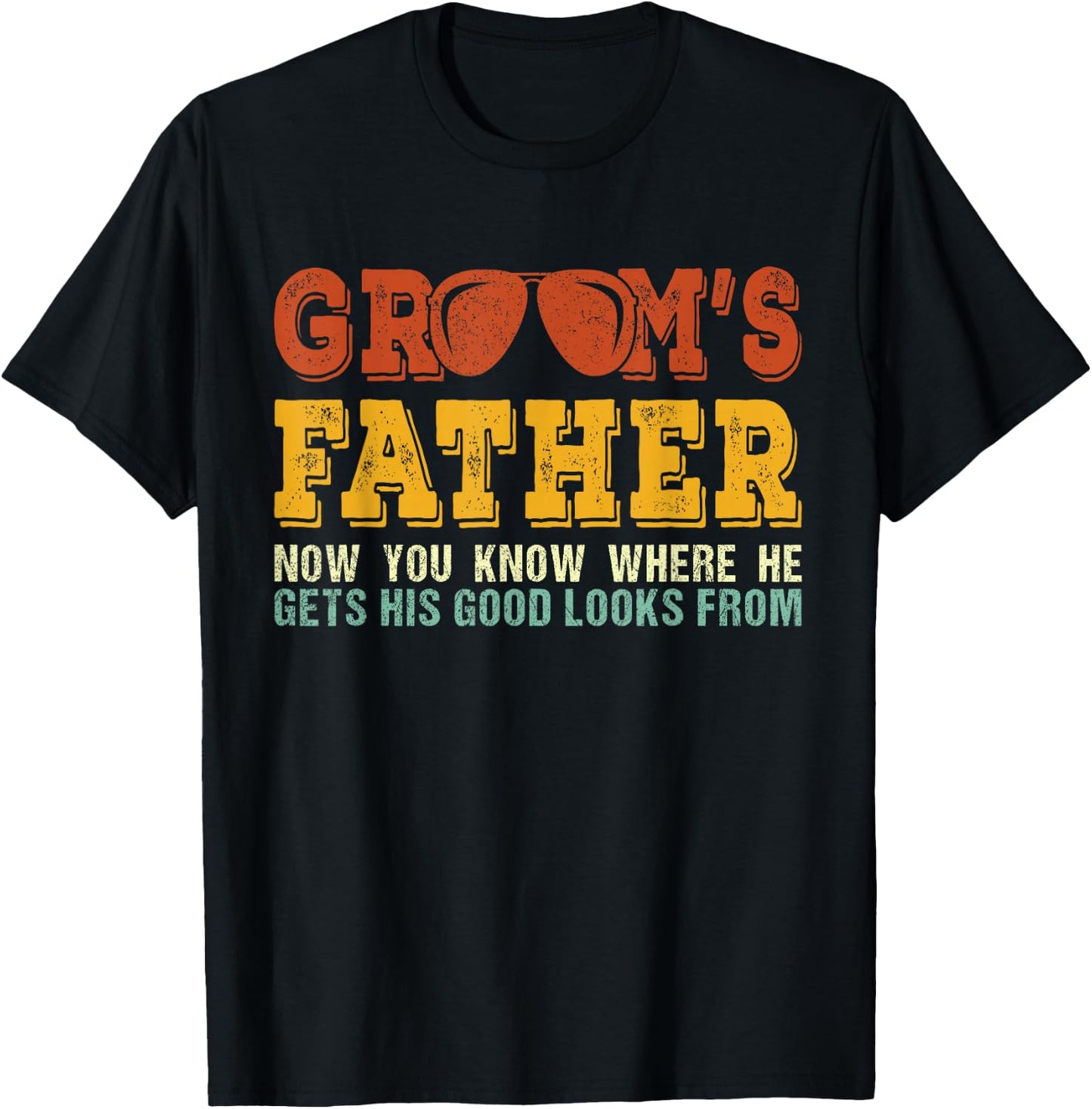 Father of the Groom Shirt | Wedding Costume Groom's Father T-Shirt - T-Shirt | Black