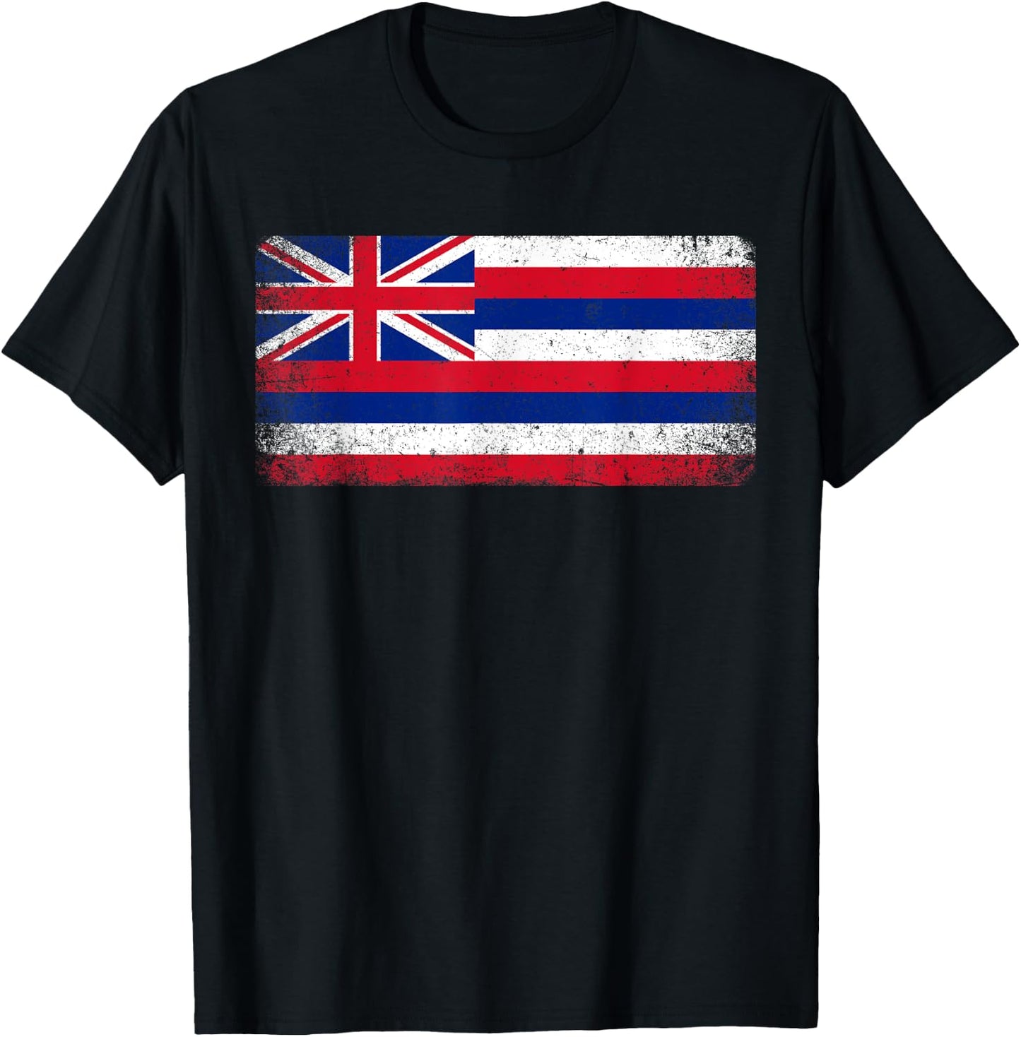 State of Hawaii Hawaiian Flag Retro Vintage Gift Men Women T-Shirt - T-Shirt | Black