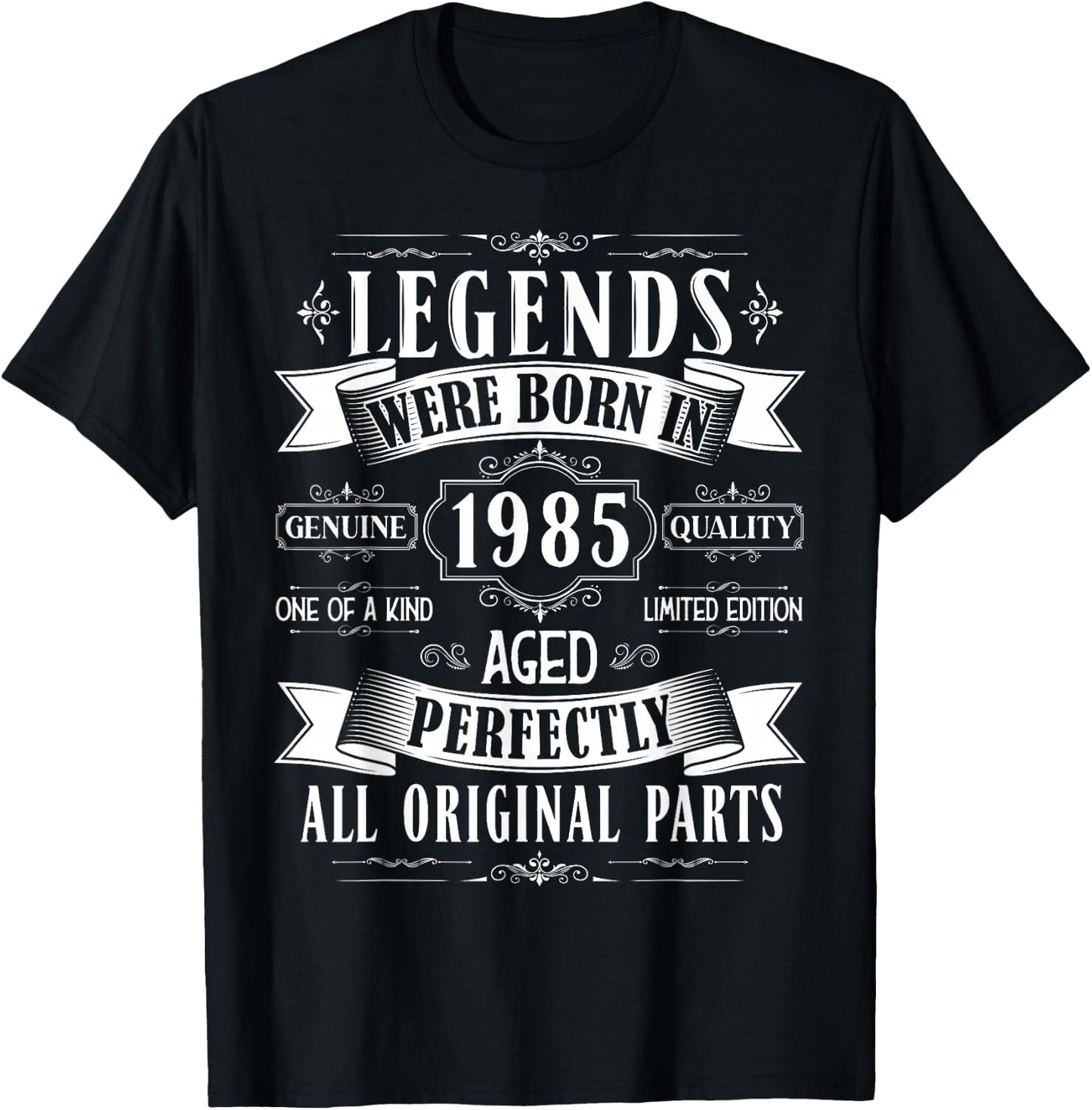 Legends Born In 1985 40th Birthday 40 Years Old Bday Men T-Shirt - T-Shirt | Black