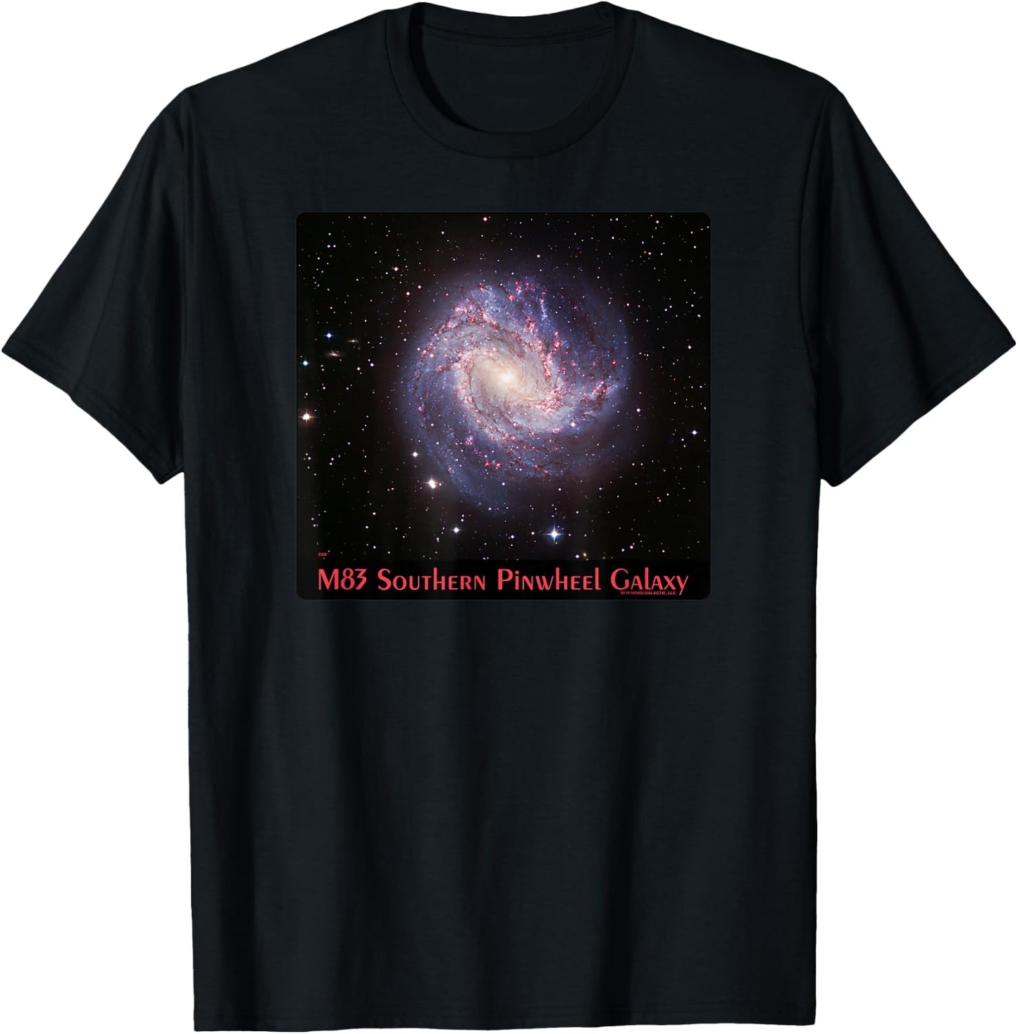 M83 Southern Pinwheel Galaxy Messier 83 Space Astronomy T-Shirt - T-Shirt | Black