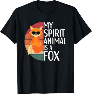 My Spirit Animal Is A Fox For Fox Lovers Women Toddler T-Shirt - T-Shirt | Black
